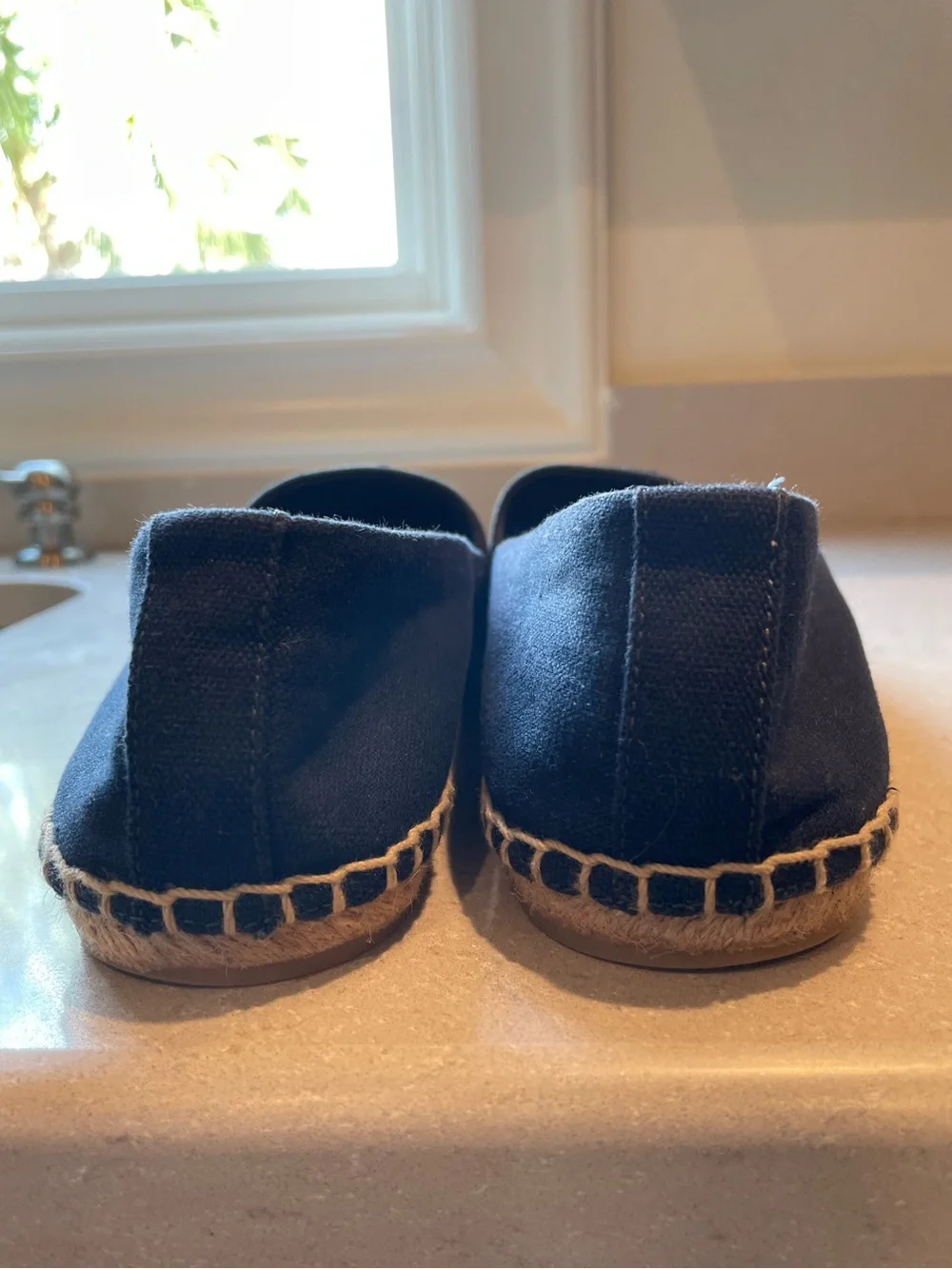 Tory Burch Weston Flat Espadrille | Navy & Black